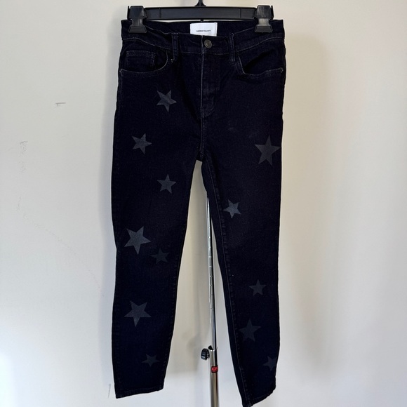 Current Elliott High Waist Vineland Star Black Gray Skinny Jeans Denim Sz 26 - Picture 2 of 16